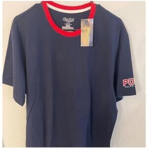 POLO RALPH LAUREN MEN'S SLEEP SHIRT CRUISE NAVY SIZE EXTRA LARGE XL